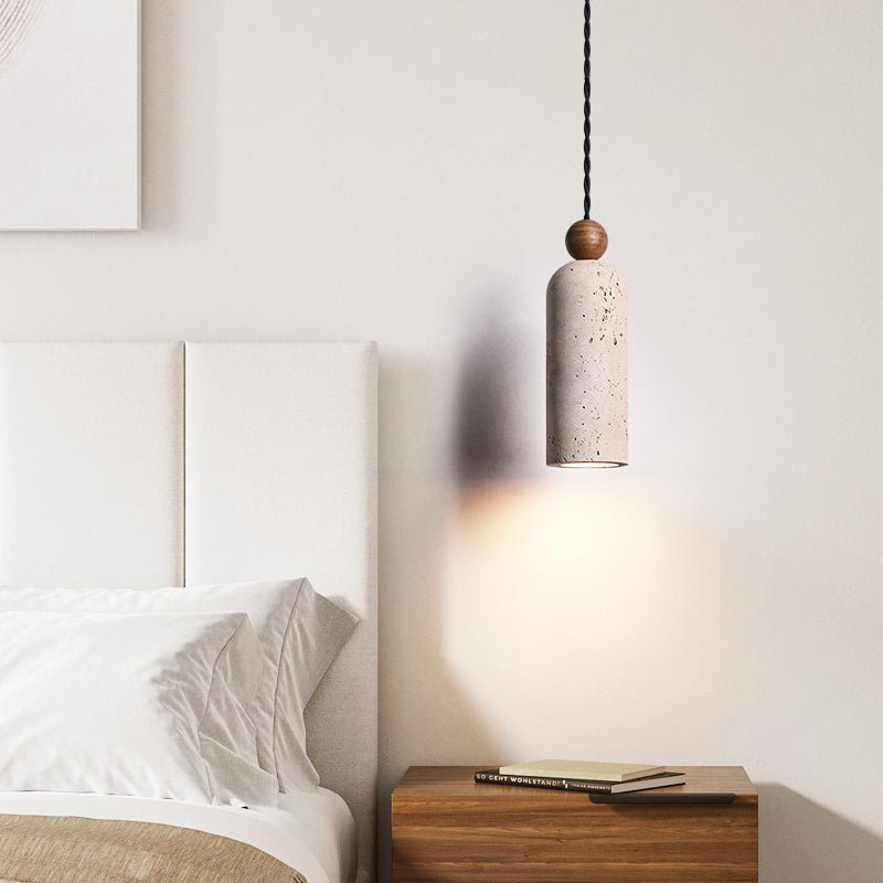 Cylinder Wood Bead Pendant Light - Vakkerlight