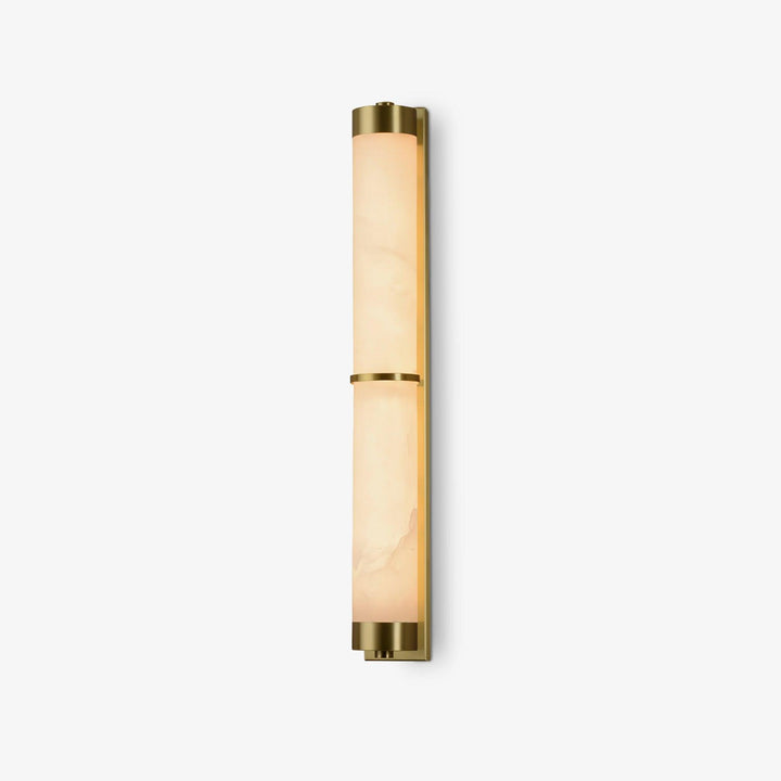 Cylindra Alabaster Brass Wall Light - Vakkerlight