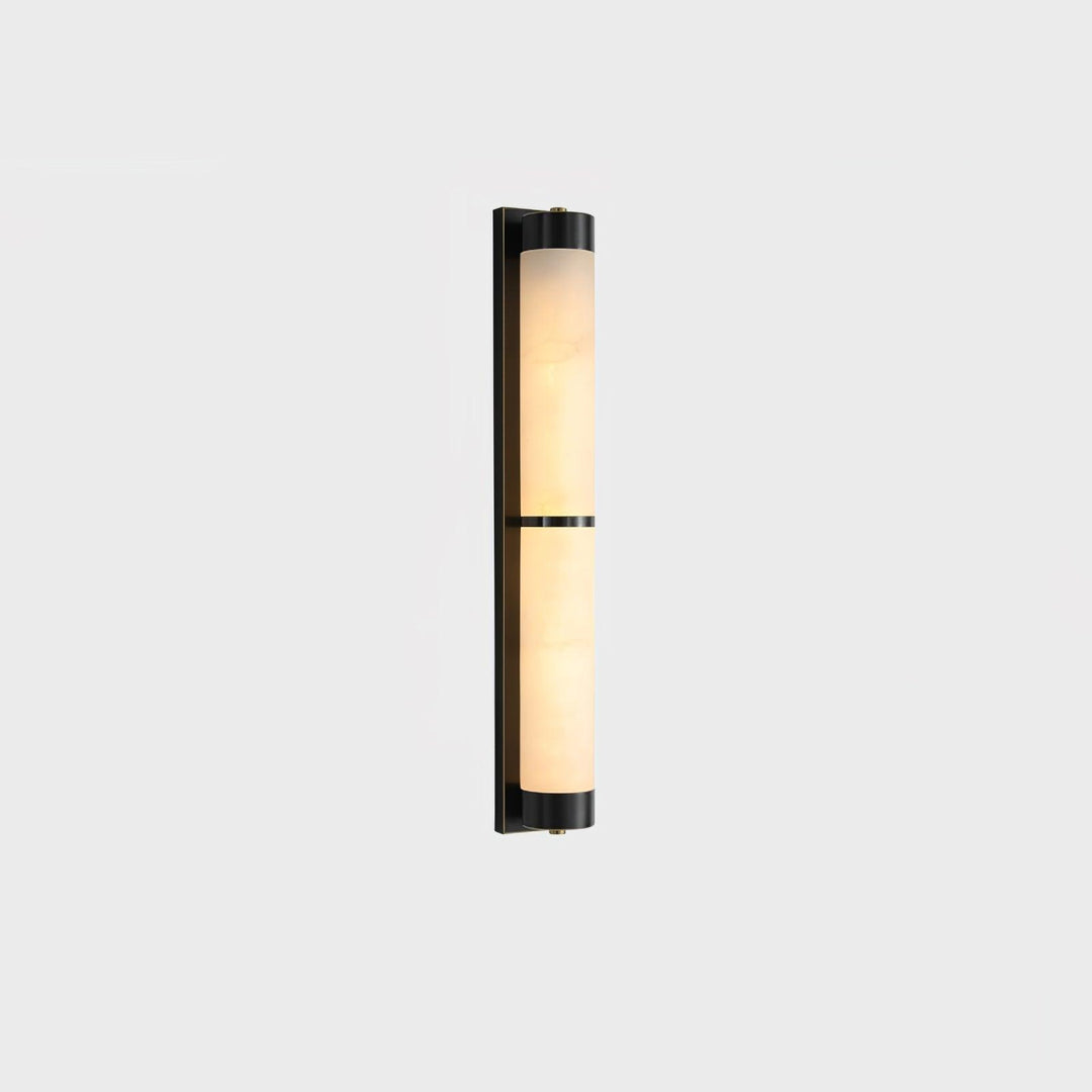 Cylindra Alabaster Brass Wall Light - Vakkerlight