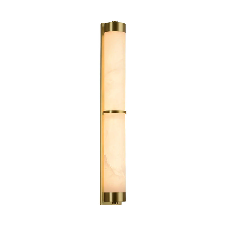 Cylindra Alabaster Brass Wall Light - Vakkerlight