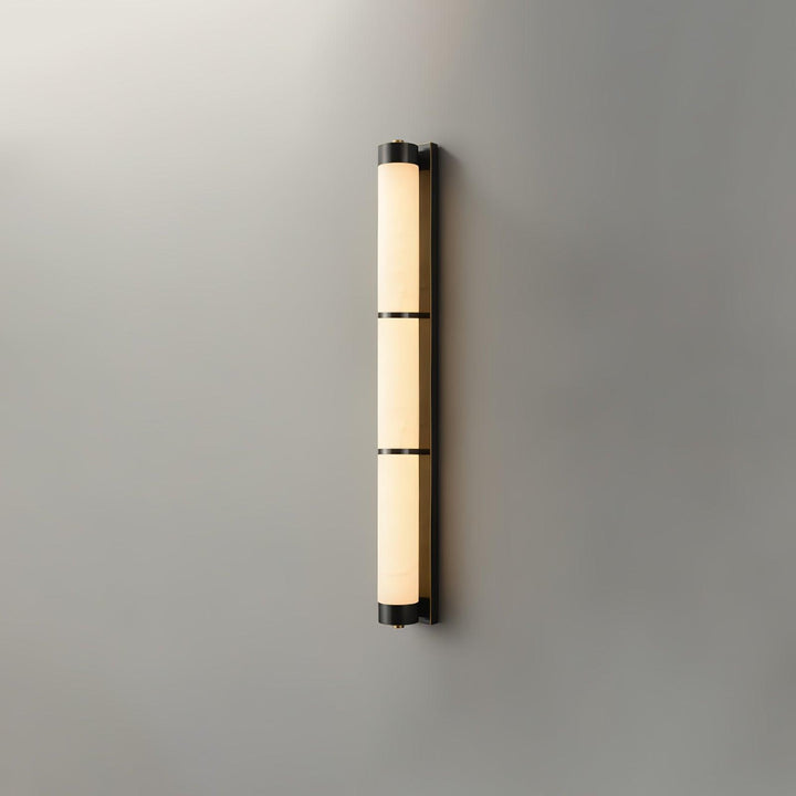 Cylindra Alabaster Brass Wall Light - Vakkerlight