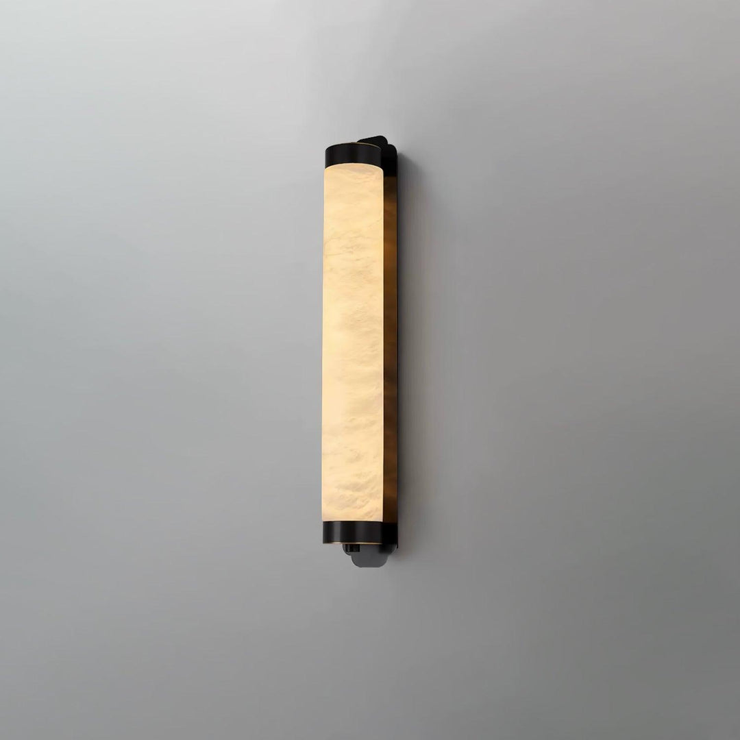 Cylindra Alabaster Brass Wall Light - Vakkerlight