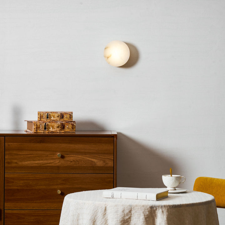 Cylindrical Alabaster Wall Light - Vakkerlight