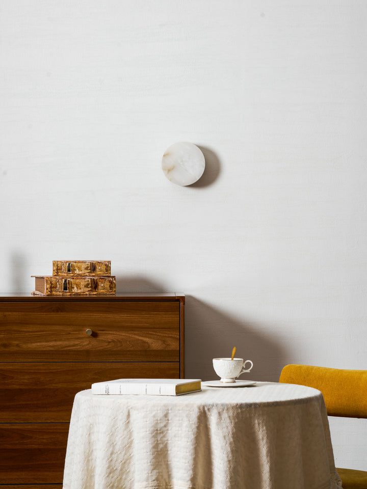 Cylindrical Alabaster Wall Light - Vakkerlight