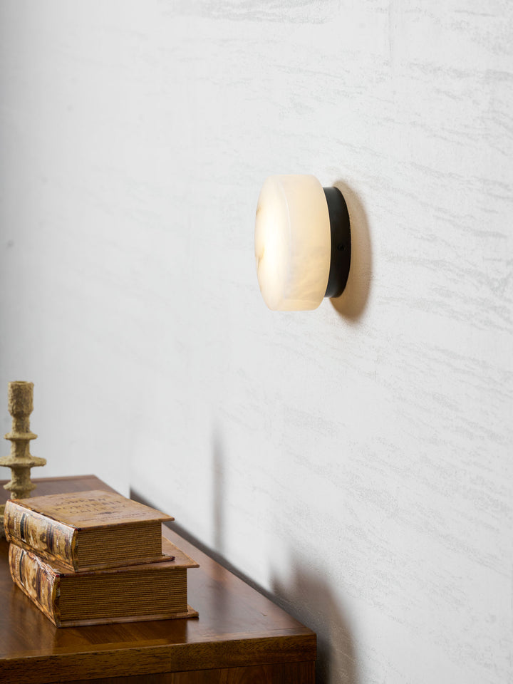 Cylindrical Alabaster Wall Light - Vakkerlight