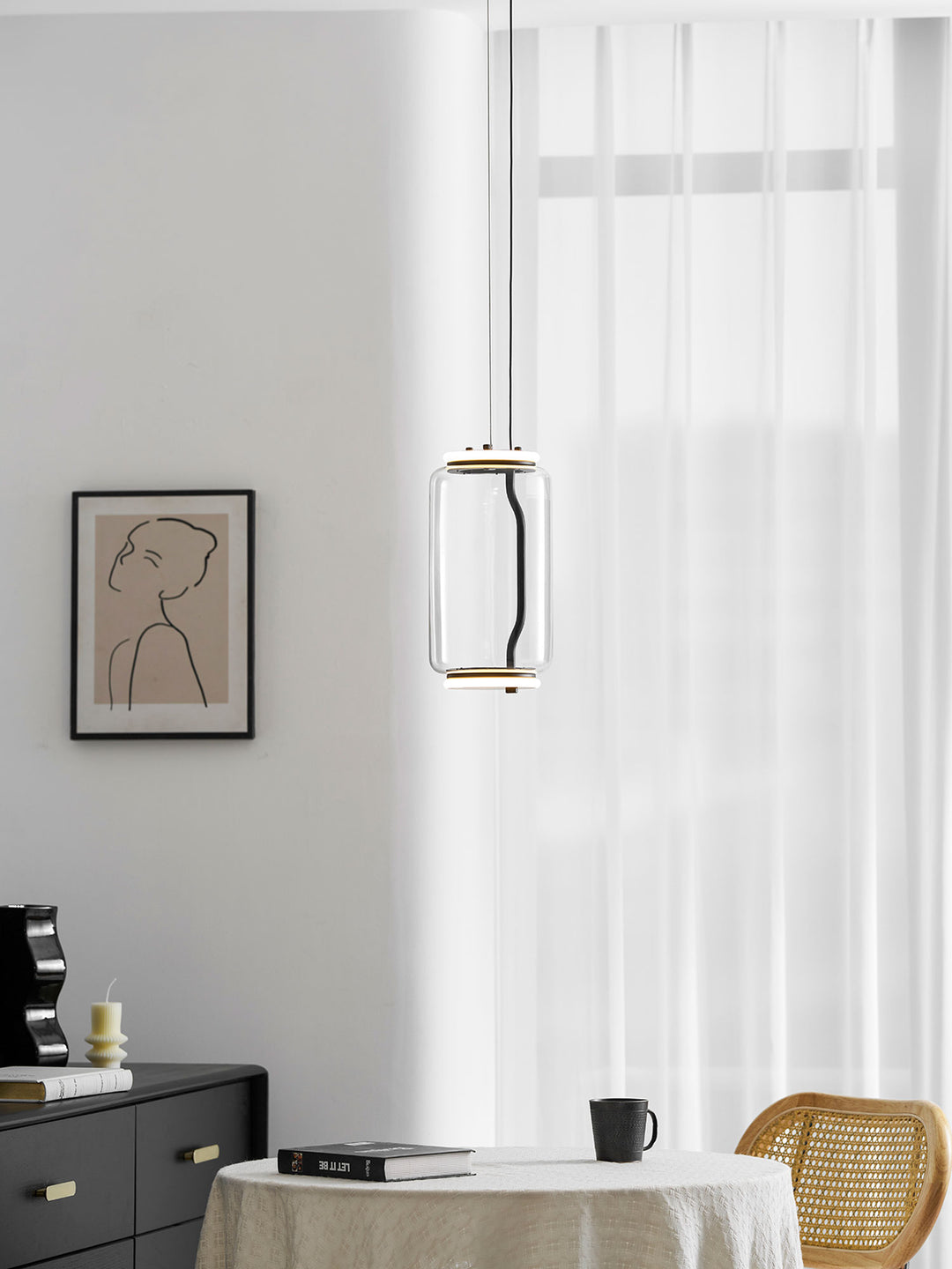 Cylindrical LED Pendant Light - Vakkerlight