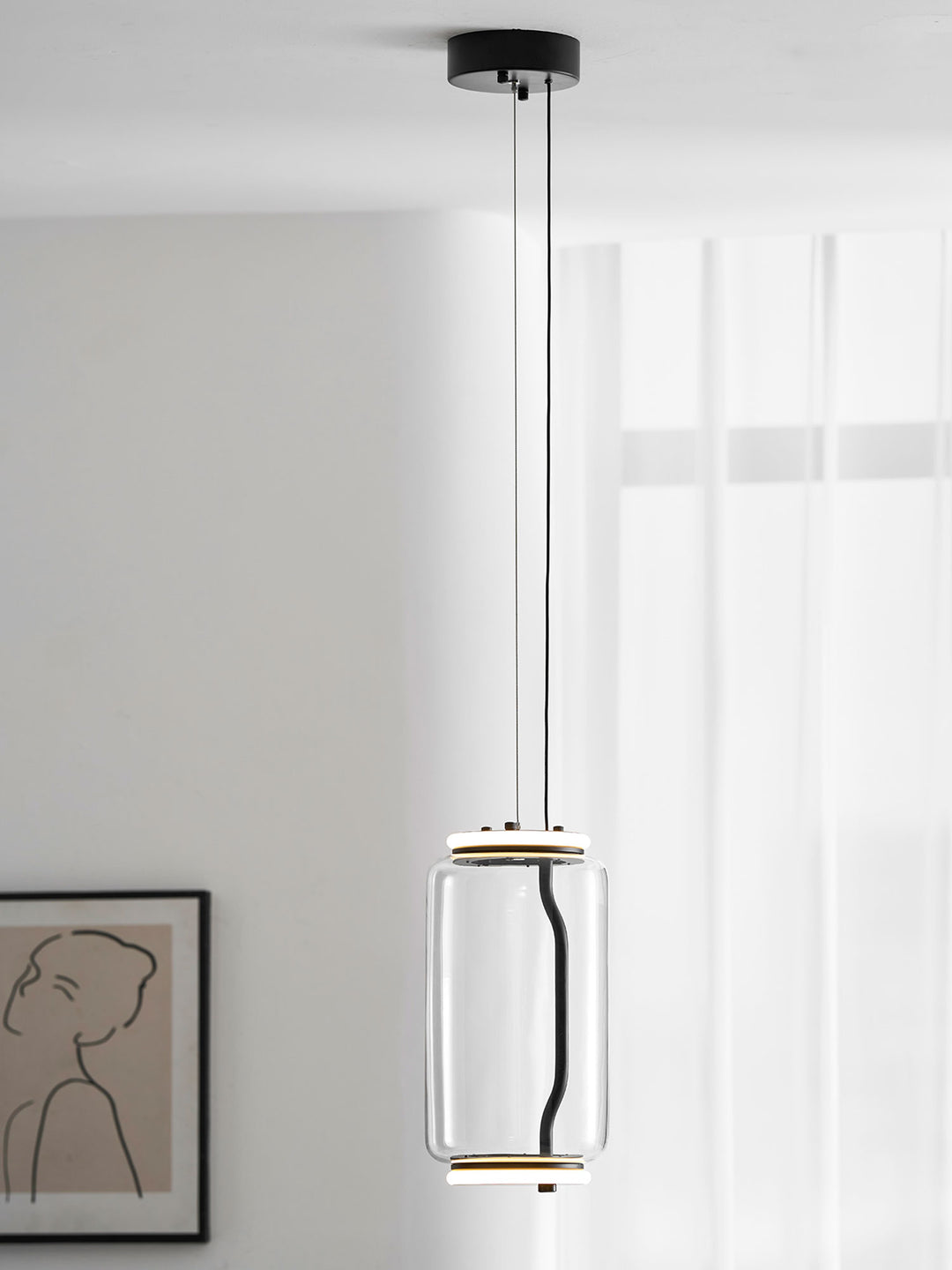 Cylindrical LED Pendant Light - Vakkerlight