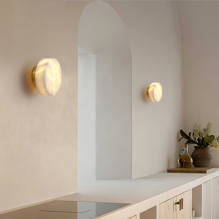 Cylindrical Alabaster Wall Light - Vakkerlight