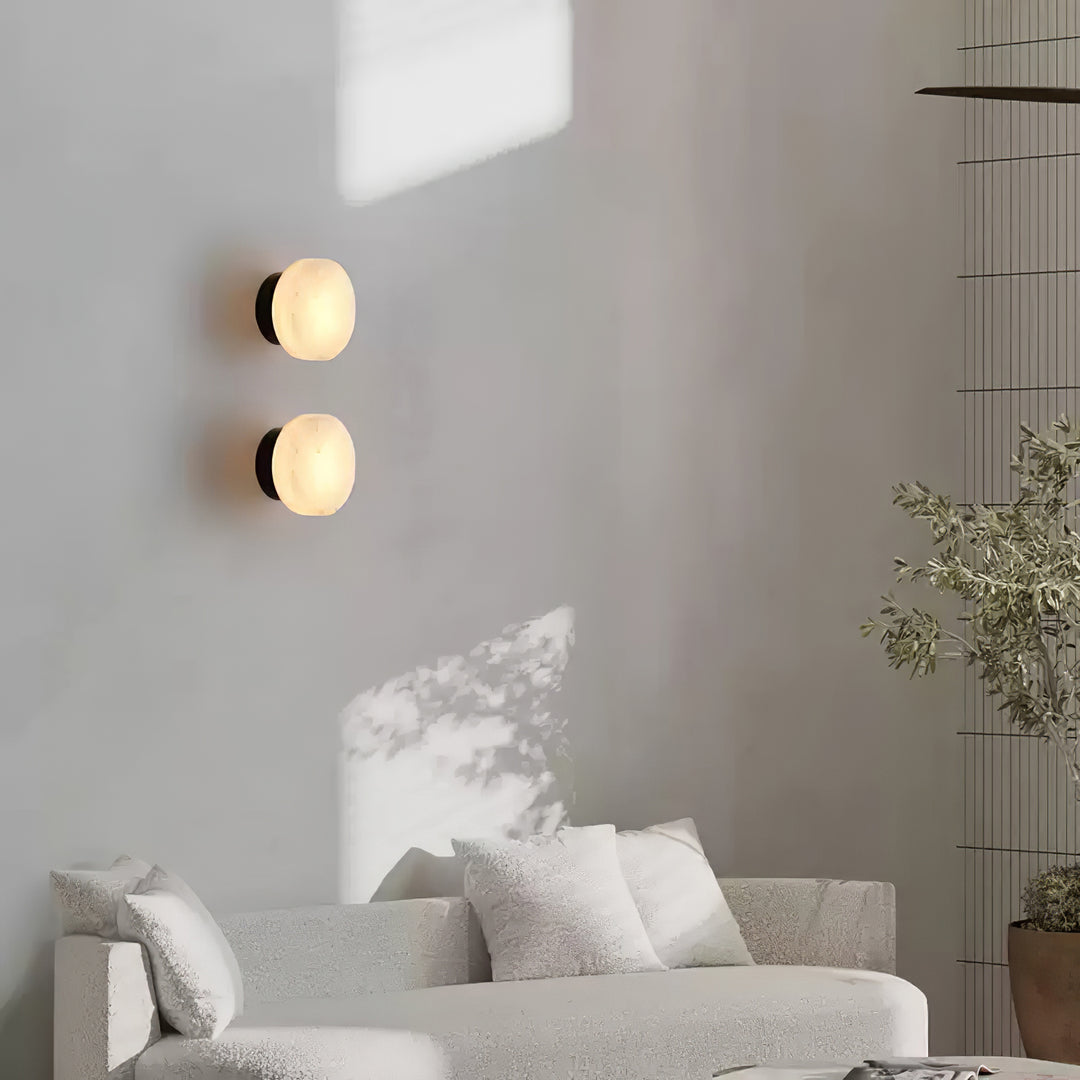 Cylindrical Alabaster Wall Light - Vakkerlight