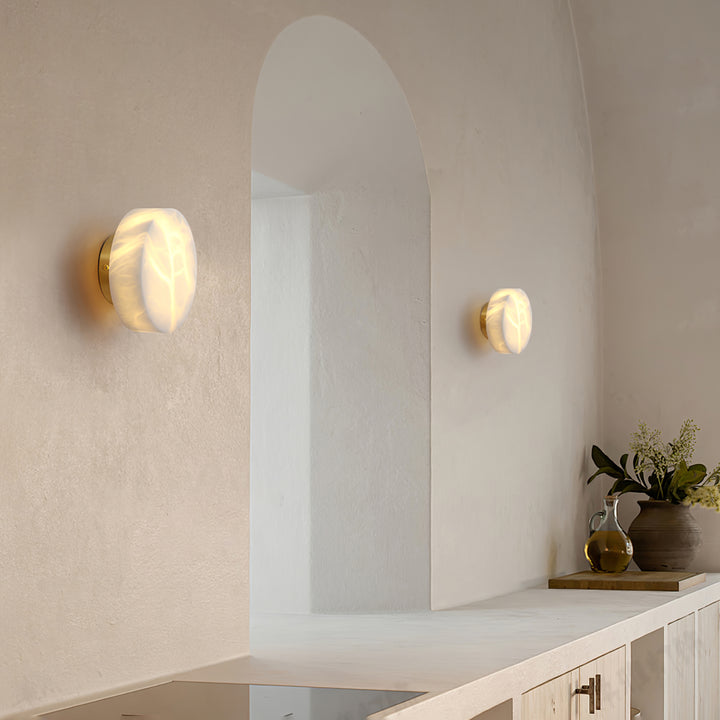 Cylindrical Alabaster Wall Light - Vakkerlight