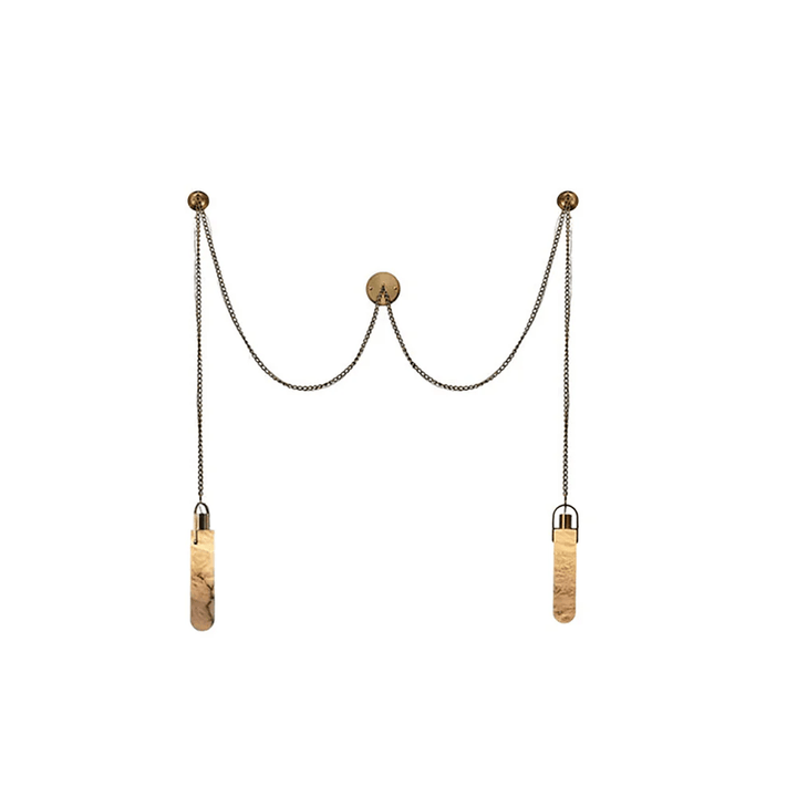 Cylindrical Cluster Alabaster Chandelier - Vakkerlight