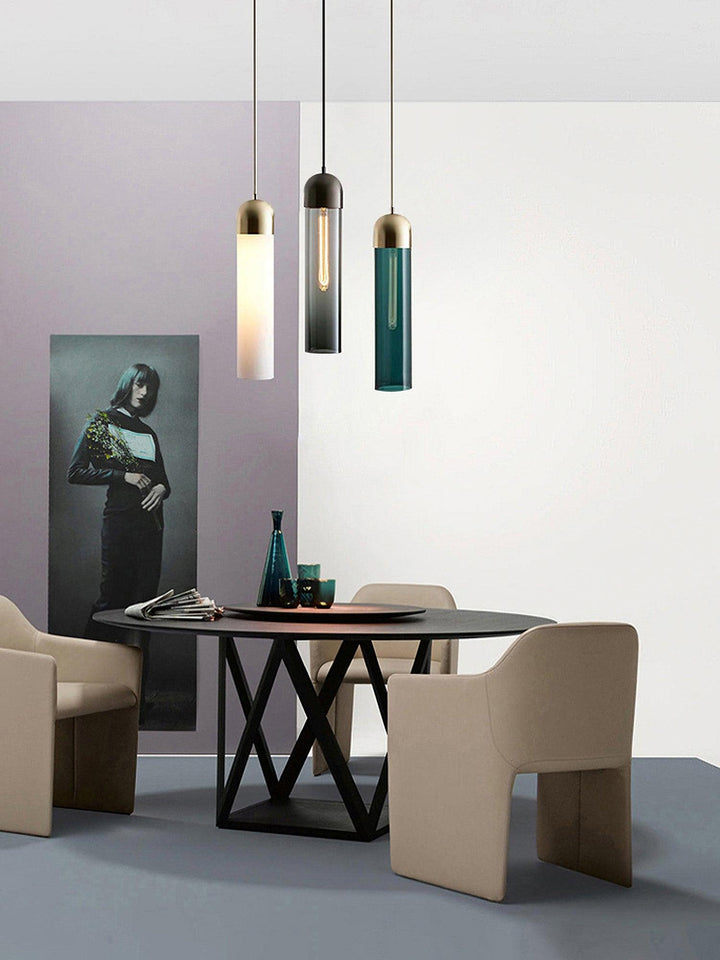 Cylindrical Glass Pendant Light - Vakkerlight