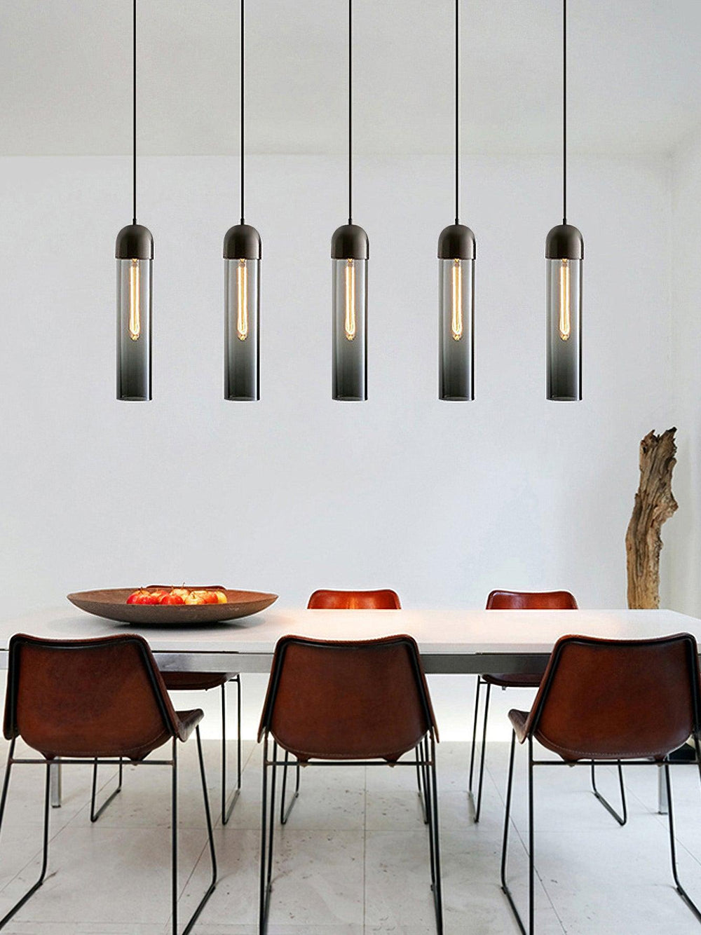 Cylindrical Glass Pendant Light - Vakkerlight