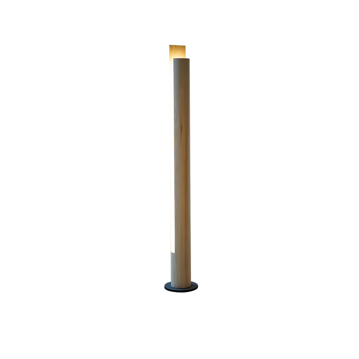 Cylindrical Timber Column Floor Lamp - Vakkerlight