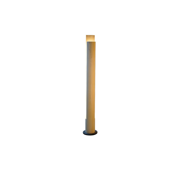 Cylindrical Timber Column Floor Lamp - Vakkerlight