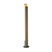 Cylindrical Timber Column Floor Lamp