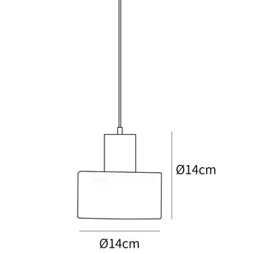Cyls Alabaster Pendant Lamp — Dimension drawings 1