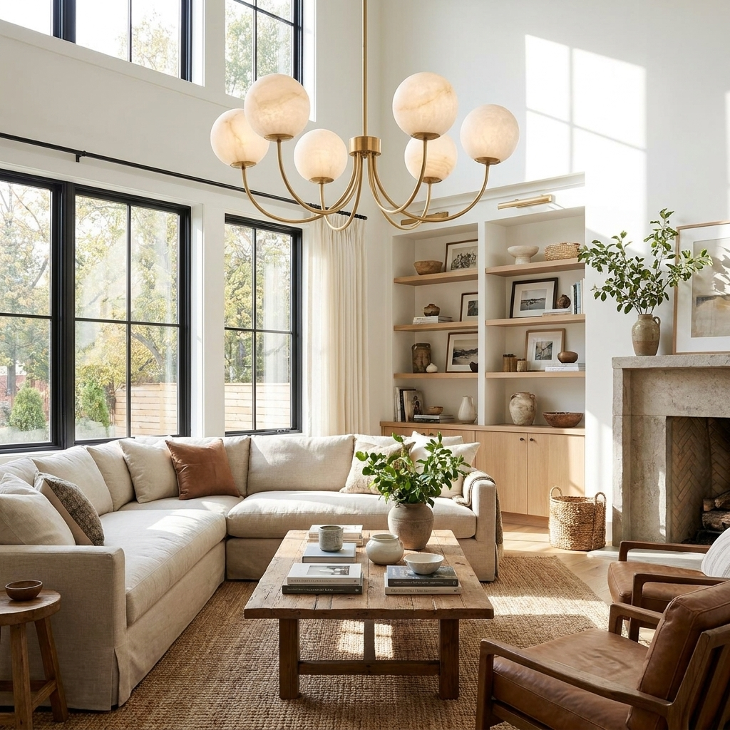 Cyrilla Alabaster Chandelier