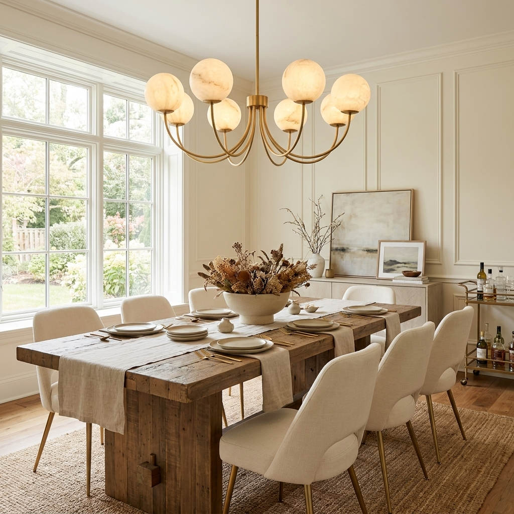 Cyrilla Alabaster Chandelier