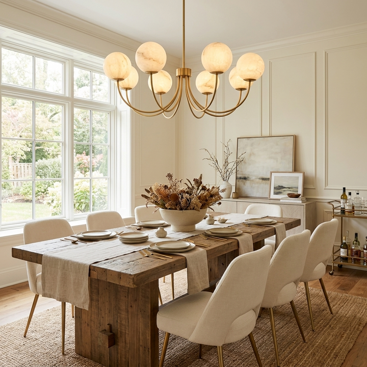 Cyrilla Alabaster Chandelier