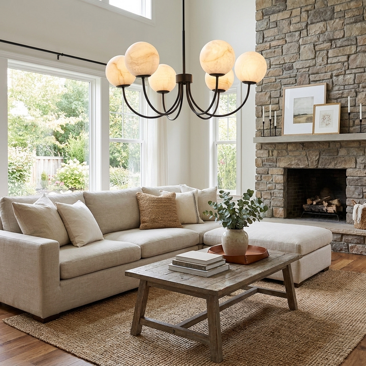Cyrilla Alabaster Chandelier