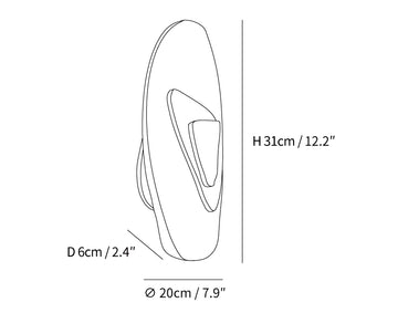Applique murale DC1725 — Dimension drawings 1