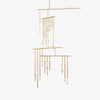 Brass Glass Drop Chandelier - Vakkerlight