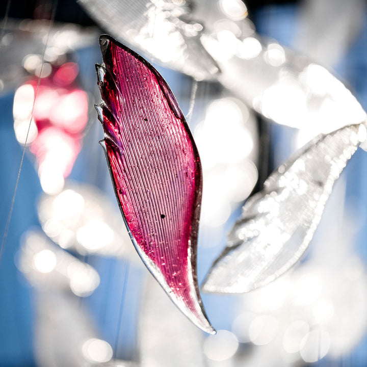 Flying Glass Feather Chandelier - Vakkerlight