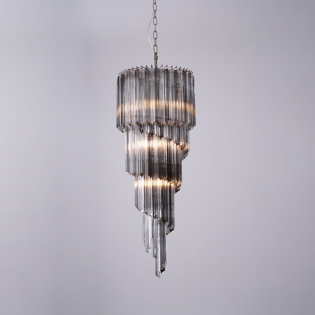 Lucente Noir Spiral Chandelier - Vakkerlight