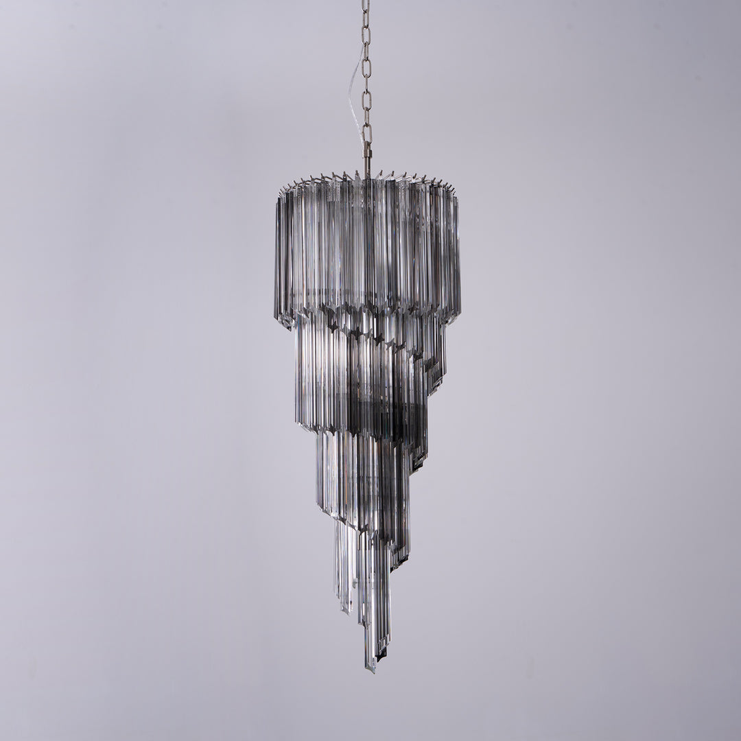 Lucente Noir Spiral Chandelier - Vakkerlight