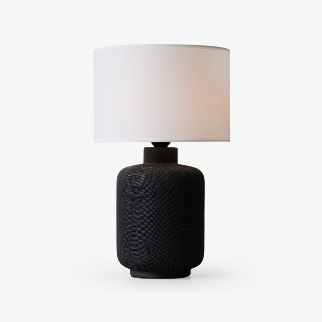 Nocturne Textured Black Table Lamp - Vakkerlight