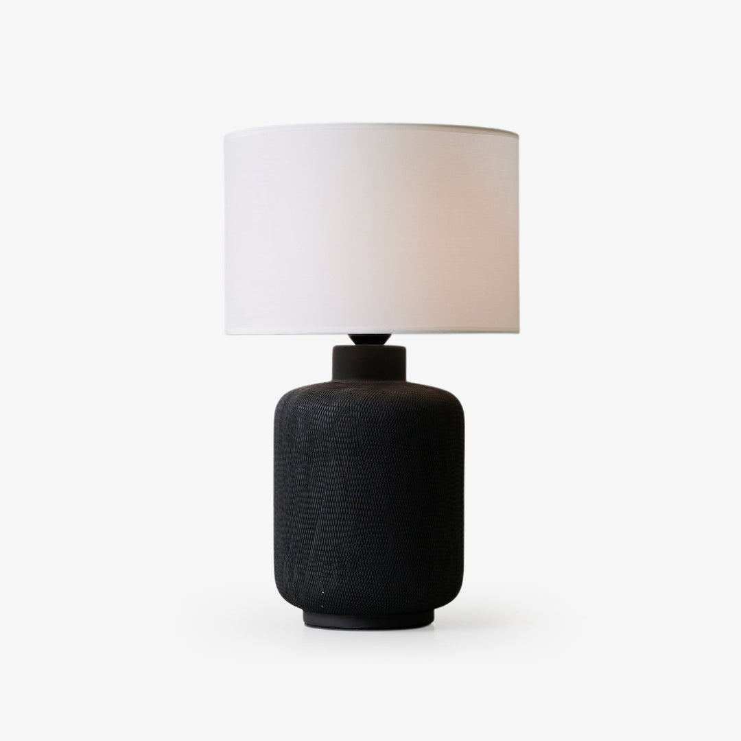 Nocturne Textured Black Table Lamp - Vakkerlight