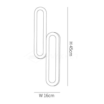 Daba Wall Lamp — Dimension drawings 2