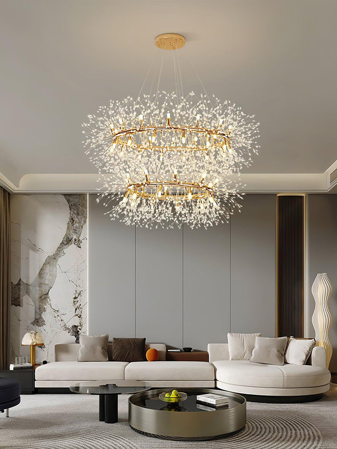 Dandelion Round Chandelier - Vakkerlight