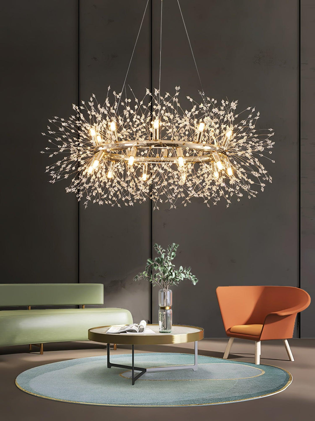 Dandelion Round Chandelier - Vakkerlight