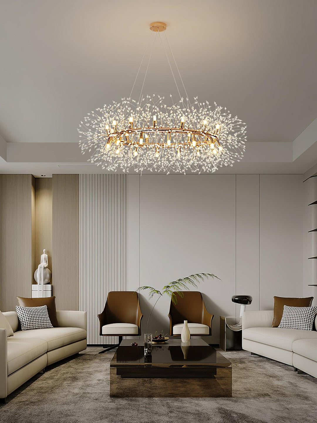 Dandelion Round Chandelier - Vakkerlight