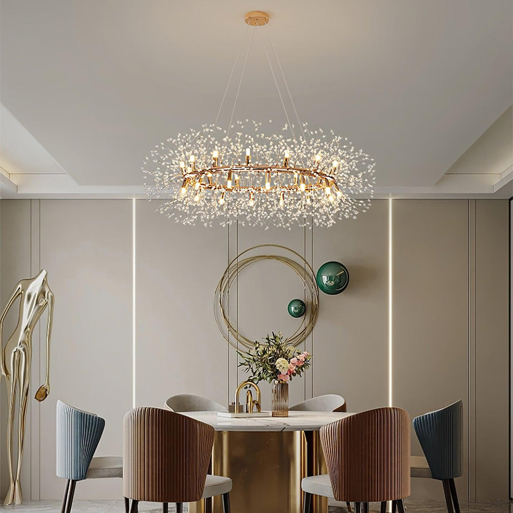 Dandelion Round Chandelier - Vakkerlight