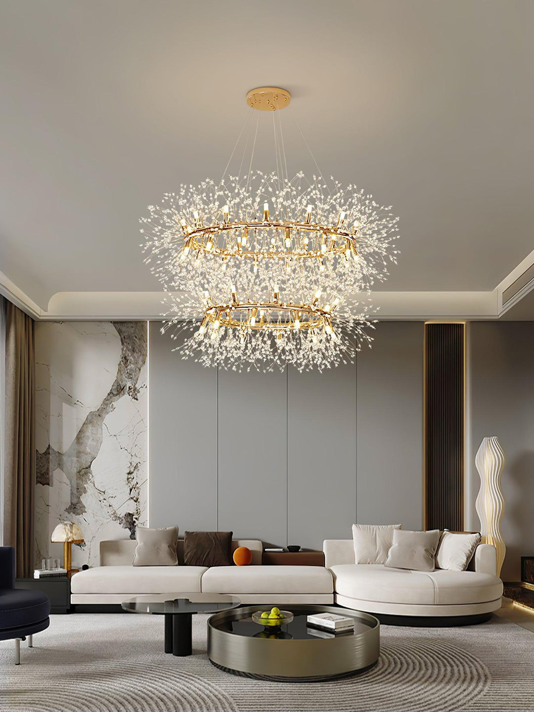 Dandelion Round Chandelier - Vakkerlight