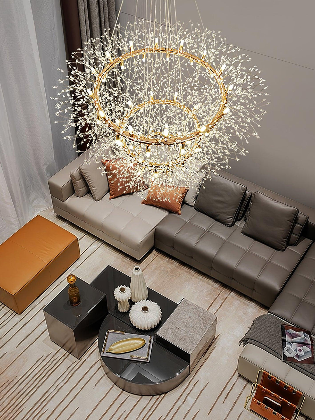 Dandelion Round Chandelier - Vakkerlight