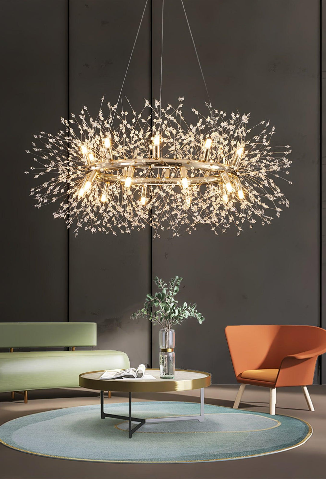 Dandelion Round Chandelier - Vakkerlight