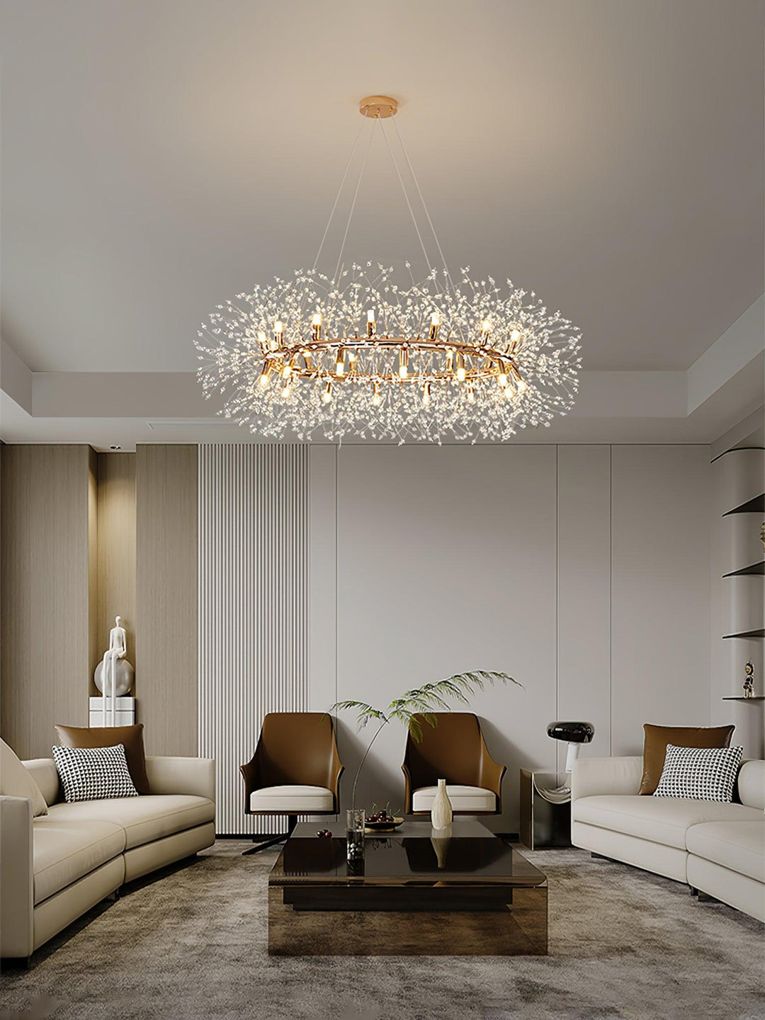 Dandelion Round Chandelier - Vakkerlight