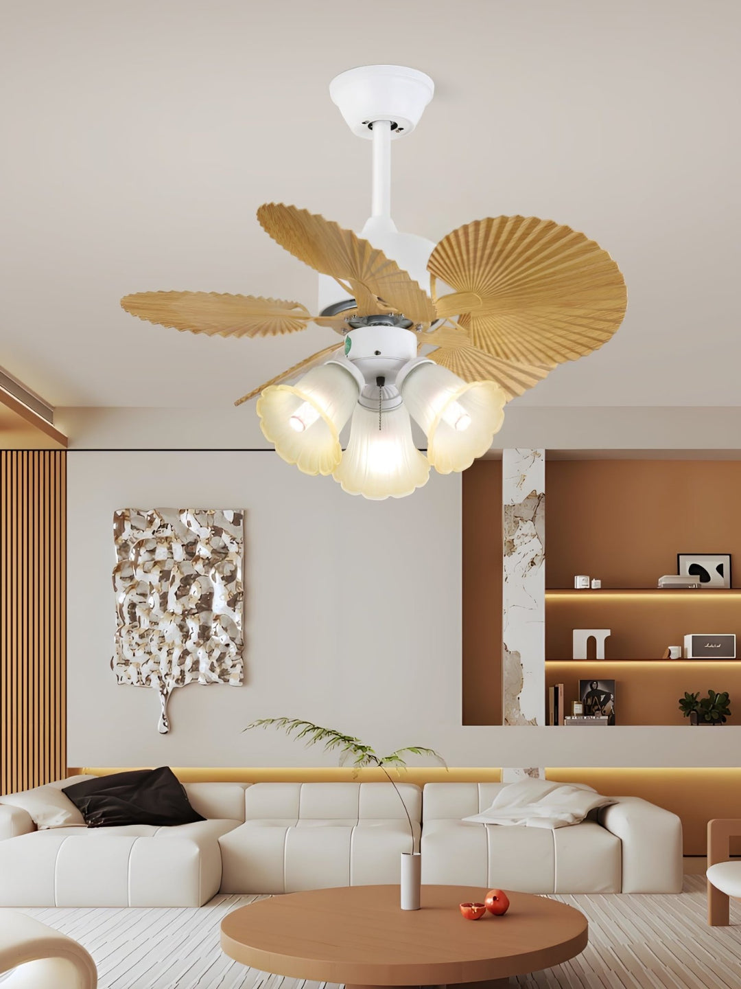 Palmera Bloom Ceiling Fan Light - Vakkerlight