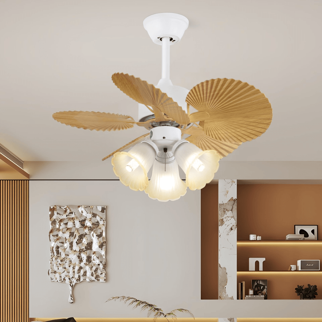 Palmera Bloom Ceiling Fan Light - Vakkerlight
