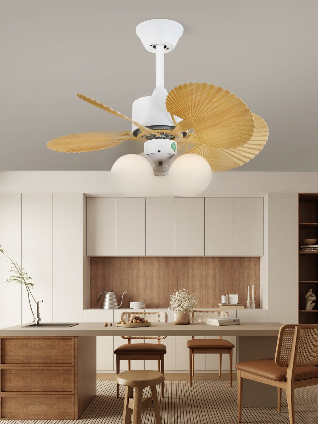 Palmera Bloom Ceiling Fan Light - Vakkerlight