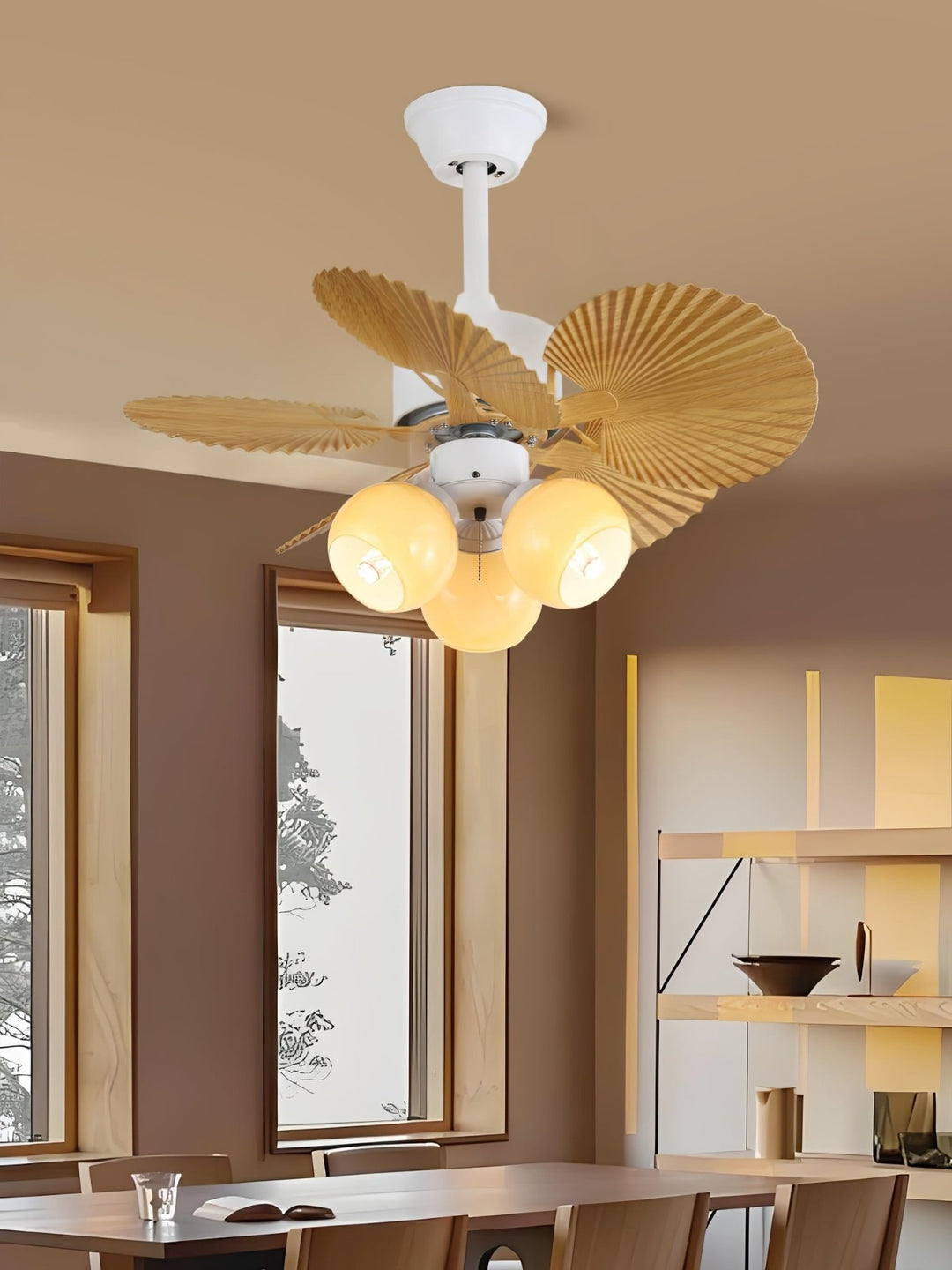 Palmera Bloom Ceiling Fan Light - Vakkerlight