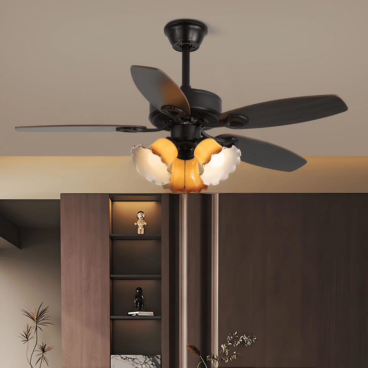 Calantha Bloom Ceiling Fan Light - Vakkerlight