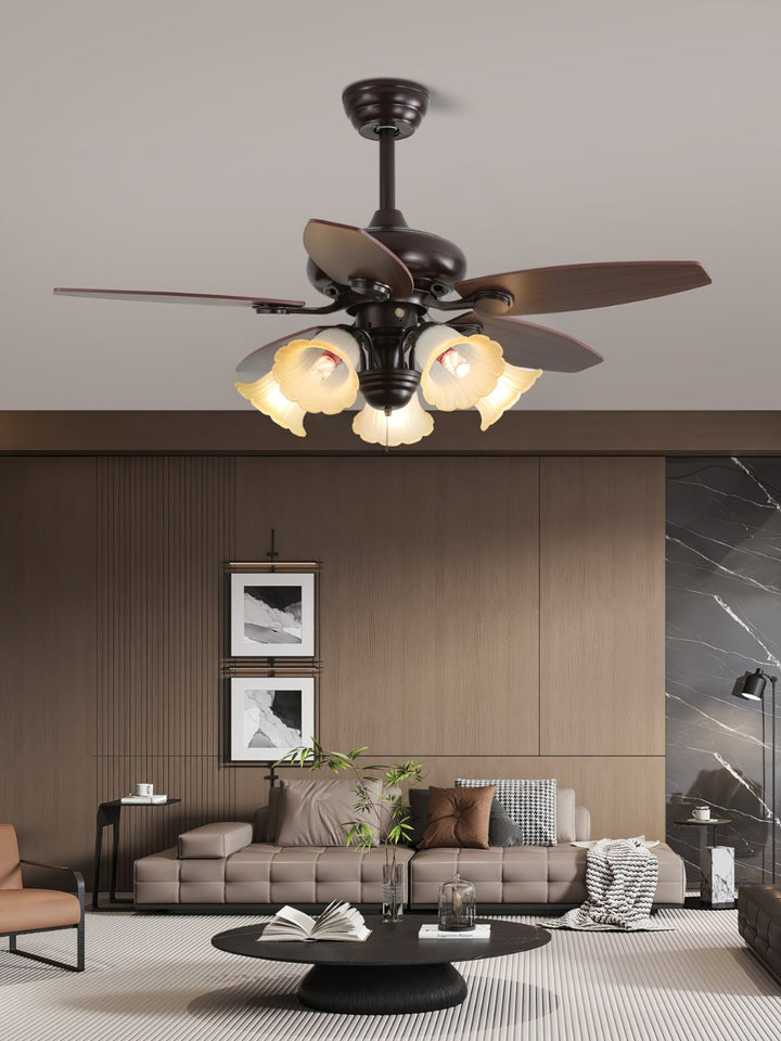 Roselore Bloom Ceiling Fan Light - Vakkerlight