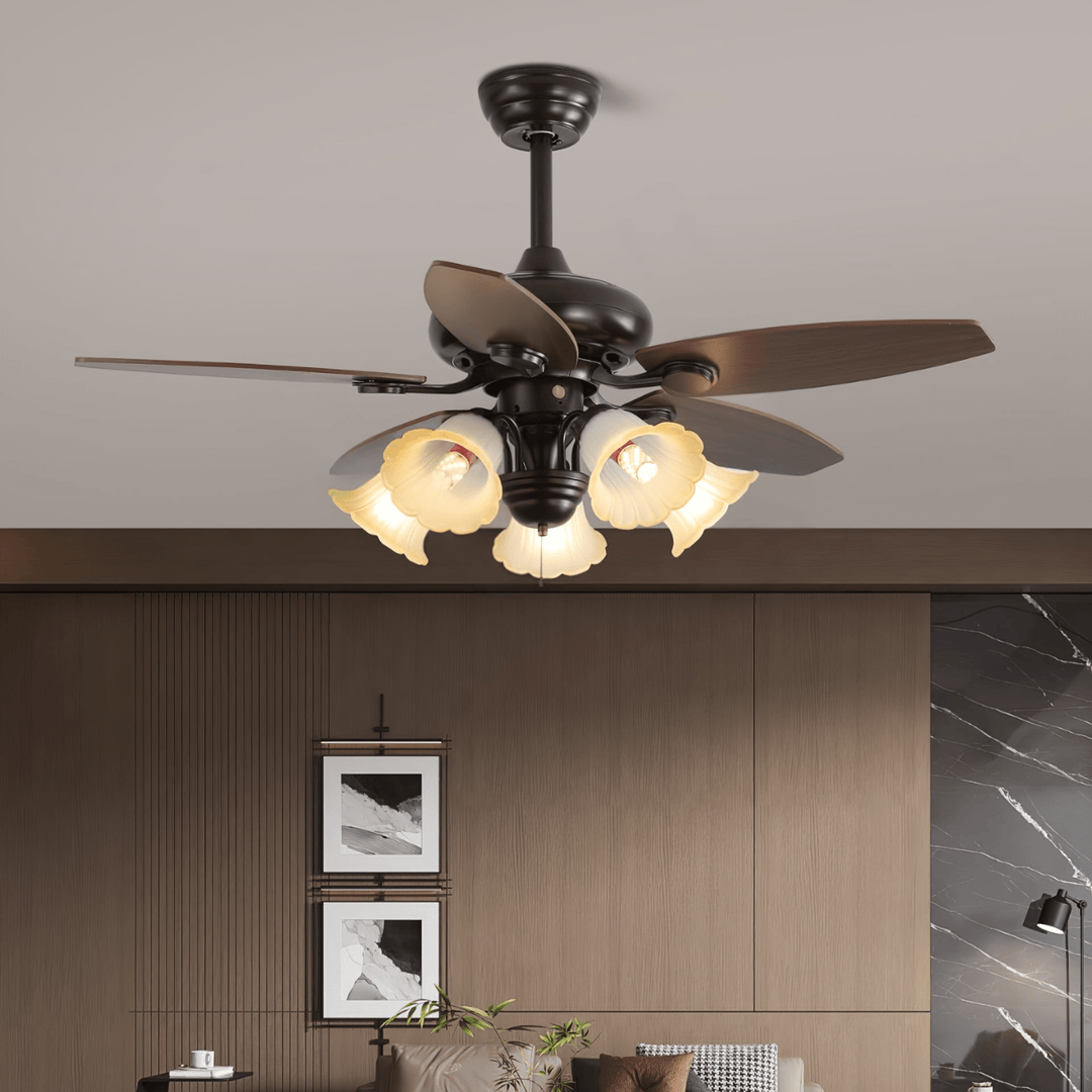 Roselore Bloom Ceiling Fan Light - Vakkerlight
