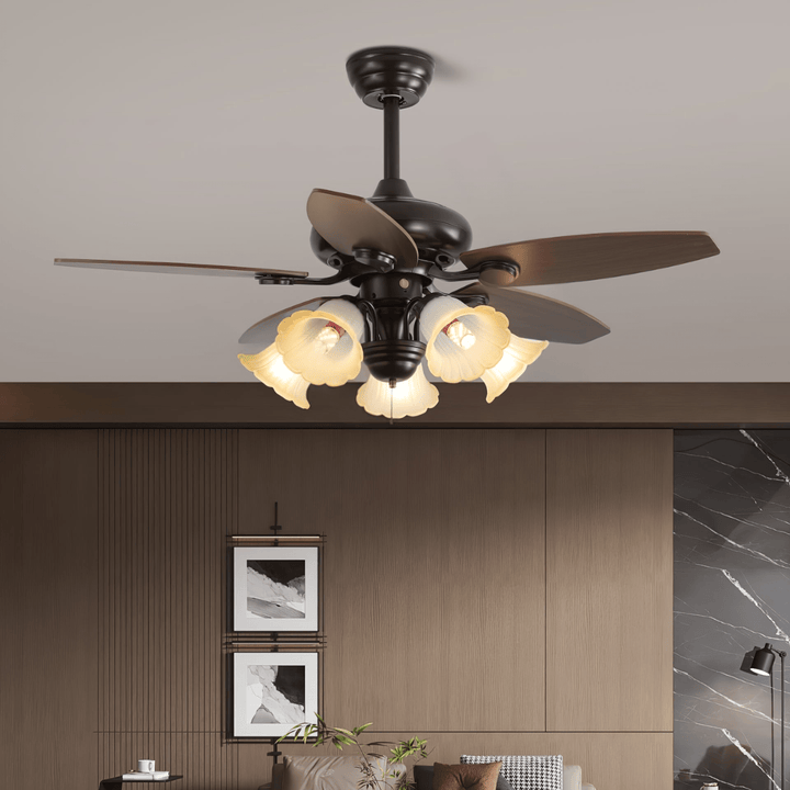 Roselore Bloom Ceiling Fan Light - Vakkerlight