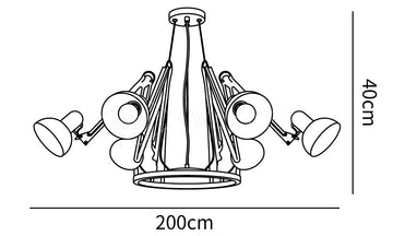 Dear Ingo Chandelier — Dimension drawings 1